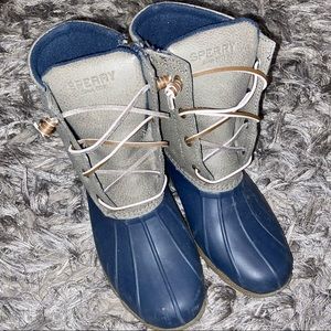 Like New Sperry Saltwater Duck Boots Size 8